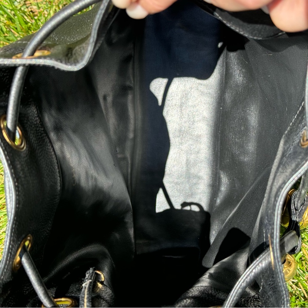 CHANEL RARE vintage 1991,6 CC bucket bag,auth. Card, box, dust bag. LARGE SIZE - Picture 15 of 16